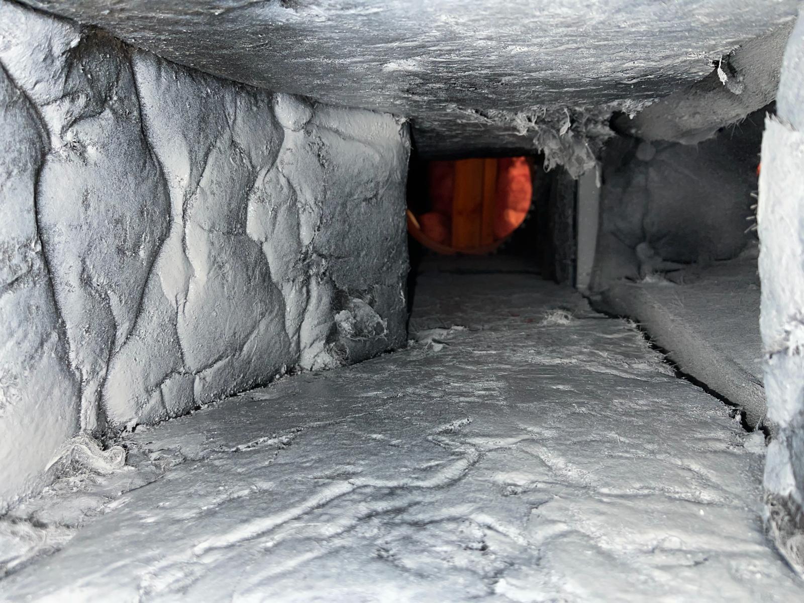 Before plenum box cleaning