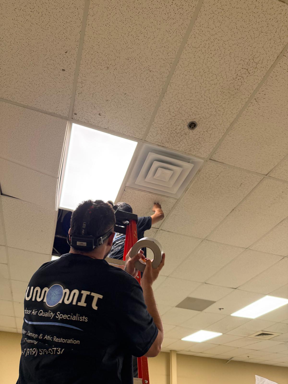 Indoor air quality restoration project